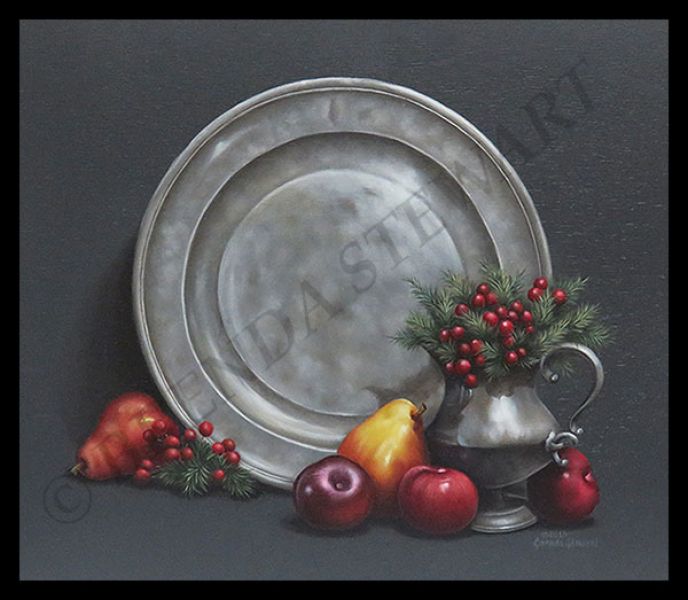 Old Pewter and Fruit Tutorial